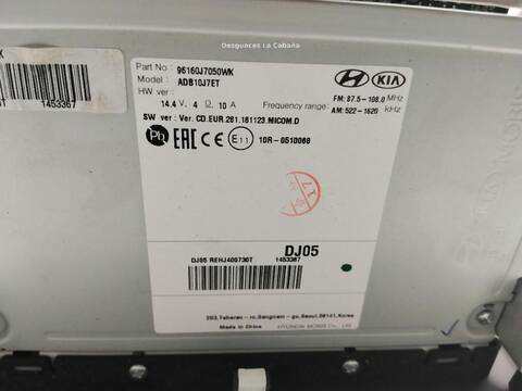 Foto 3ª: Pantalla Multifuncion Kia Ceed VERSION INDEFINIDA