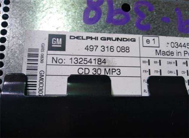 Sistema Audio Radio CD Opel Corsa 1.3 CDTI