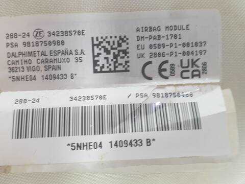 Foto 2ª: Kit Airbag Citroen Berlingo FEEL BUSINESS M (2008)