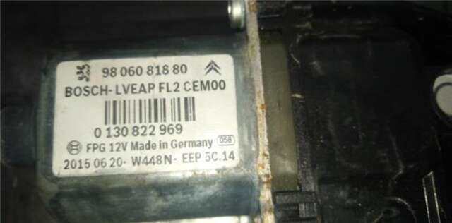 Foto 2ª: Elevalunas Eléctrico Delantero Izquierdo Peugeot 208 1.6 HDI [BHW-BH02]