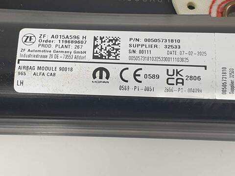 Foto 3ª: Airbag Cortina Delantero Izquierdo Alfa Romeo Tonale SPRINT
