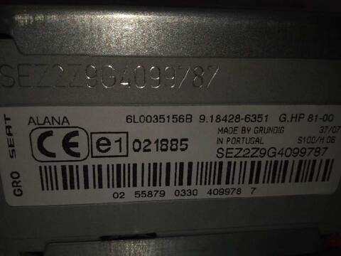 Foto 2ª: Sistema Audio Radio CD Seat Ibiza ERENCE 80CV 59KW [BNV] (2007)