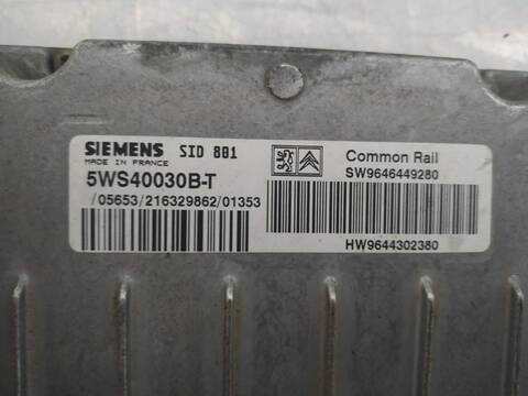 Foto 4ª: Centralita Motor ECU Peugeot 307 XR 90CV 66KW [D-RHY] (2002)