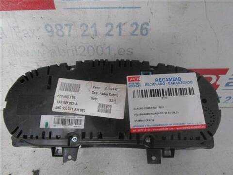 Foto 2ª: Cuadro de Instrumentos Volkswagen Scirocco 2.0 TDI 103KW) 140CV [CFH] (2011)