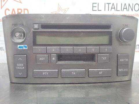 Sistema Audio Radio CD Toyota Avensis 2.0 D4-D EXECUTIVE SEDAN 4-PTAS) BERLINA 116CV 85KW