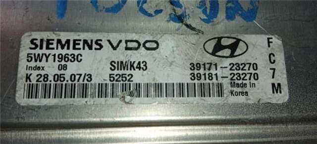 Centralita Motor ECU Hyundai Tucson 2.0