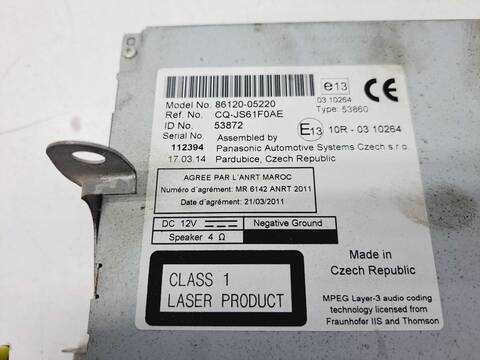 Foto 3ª: Sistema Audio Radio CD Toyota Avensis 2.0 D-4D CAT 124CV 91KW [1AD] (2014)