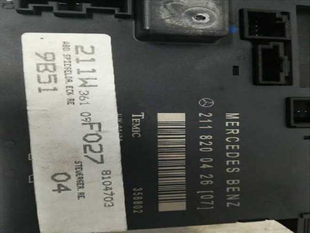 Centralita Cierre Centralizado Mercedes Clase E 180 E 220 CDI 211.006) BERLINA 150CV 110KW