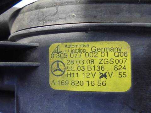 Foto 4ª: Faro Antiniebla Delantero Izquierdo Mercedes Clase C 160 2.1 CDI CAT BERLINA 170CV 125KW [646811] (2009)