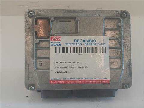 Foto 2ª: Centralita Motor ECU Volkswagen Polo 1.2 12V 64CV 47KW [AZQ] (2002)