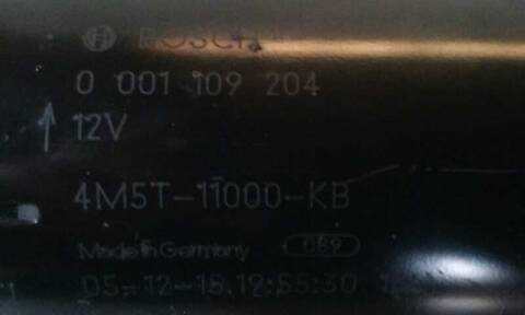 Foto 2ª: Motor de Arranque Ford Focus 1.8 TDCI TD CAT BERLINA 115CV 85KW [KKDA] (2006)