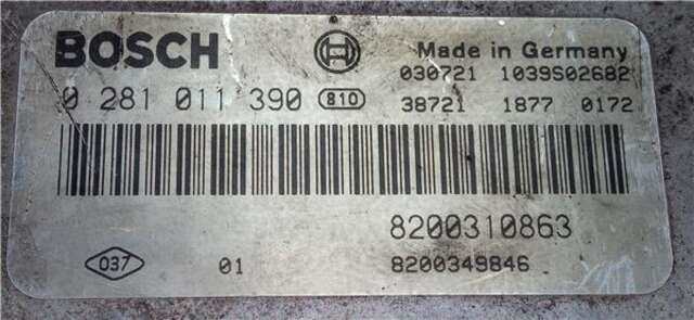 Centralita Motor ECU Renault Scenic 1.9 DCI (JM12. JM0G) (JM)(2003-_)