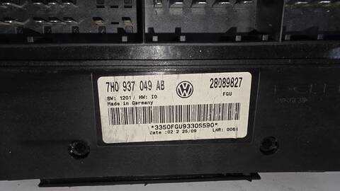 Foto 2ª: Centralita Check Control Volkswagen Transporter 2.0 D T5 140CV 103KW FURGON COMBI 7H) BRS (2009)