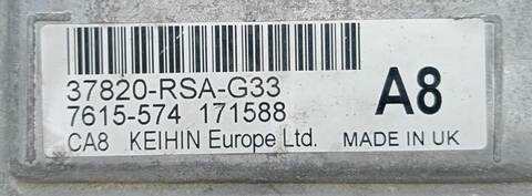 Foto 2ª: Centralita Motor ECU Honda Civic 1.8 SPORT 140CV (2005)