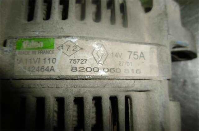 Foto 3ª: Alternador Renault Twingo 1.2 [D7F 702]
