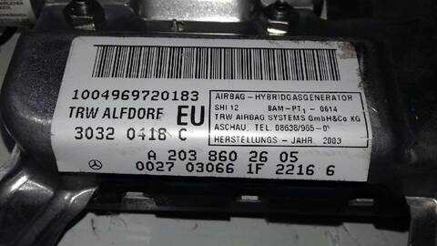 Foto 3ª: Airbag Lateral Delantero Derecho Mercedes Clase C 160 1.8 CAT BERLINA 143CV 105KW [271946] (2003)