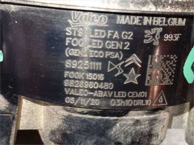 Foto 2ª: Faro Antiniebla Delantero Derecho Peugeot 2008 1.2 ACTIVE PACK [1.2 LTR. - 74 KW PURETECH]