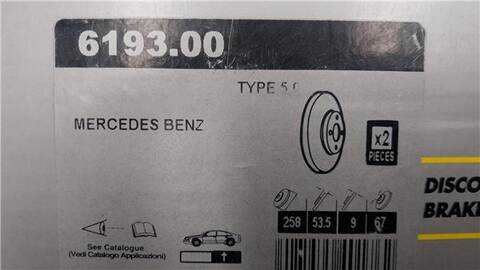 Foto 3ª: Disco Freno Trasero Mercedes Clase C 160 BERLINA