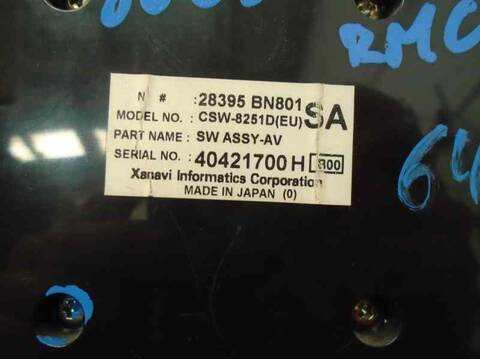 Foto 3ª: Mando Climatizador Nissan Almera ACENTA 98CV 72KW [QG15] (2004)