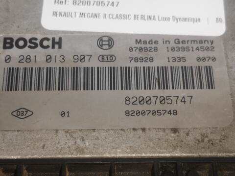 Foto 2ª: Centralita Motor ECU Renault Megane F9Q803 BERLINA II CLASSIC BERLINA (2008)