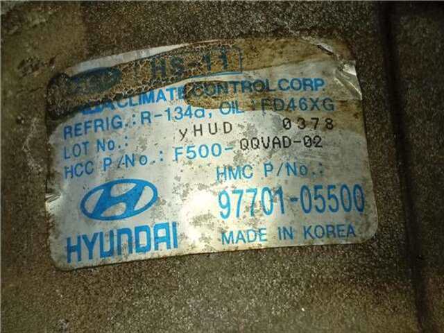 Foto 2ª: Compresor Aire Acondicionado Hyundai Atos 1.1 [G4HD]