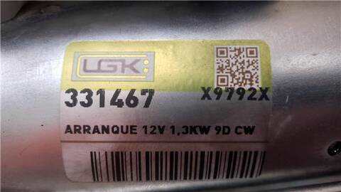 Foto 2ª: Motor de Arranque Opel Combo 1.3 CARGO [1 3 LTR. - 51 KW 16V CDTI CAT Z 13 DT - LN9)] 69CV