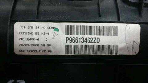 Foto 2ª: Cuadro de Instrumentos Citroen C4 LX BERLINA 90CV 66KW [9HXDV6ATED4] (2006)
