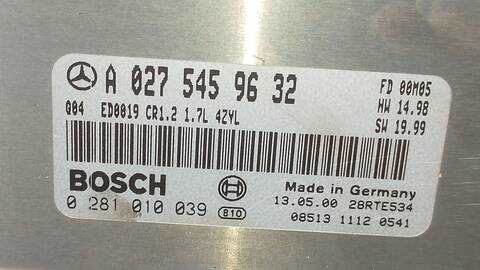 Foto 4ª: Centralita Motor ECU Mercedes Clase A 140 170 CDI 168.008) 90CV 66KW [OM668940] (2000)