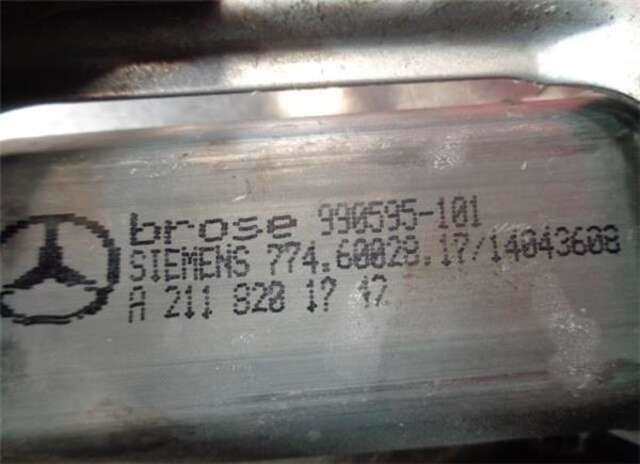 Foto 2ª: Elevalunas Eléctrico Delantero Derecho Mercedes Clase C 160 1.8 180 COMPRESSOR (203.046) [1.8 LTR. - 105 KW CAT] [M 271.946]