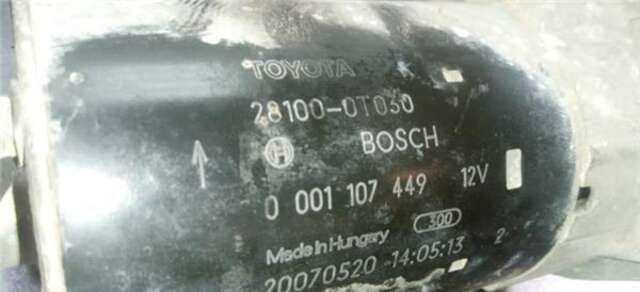 Motor de Arranque Toyota Auris 1.6 LUNA [1.6 LTR. - 90 KW 16V CAT]