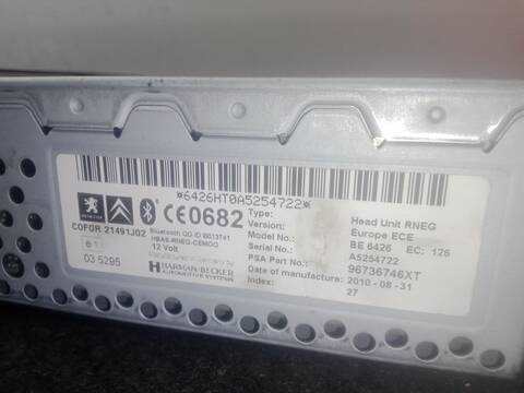 Foto 3ª: Sistema Audio Radio CD Peugeot 3008 2.0 HDI 150 - BLUEHDI 150 150CV 110KW [RHE] (2010)
