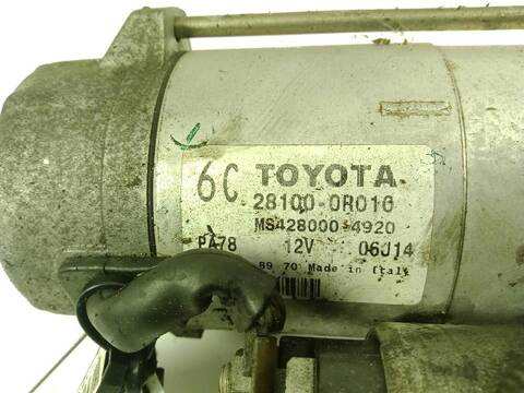 Foto 2ª: Motor de Arranque Toyota Avensis 2.2 D-4D ADT251_) [2AD-FTV] (2003)