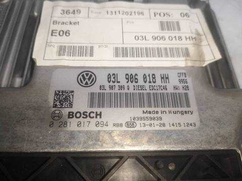 Foto 2ª: Centralita Motor ECU Volkswagen Sharan CFFB (2013)