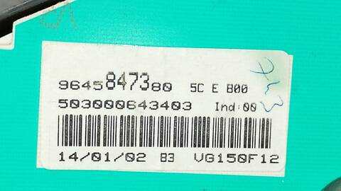 Foto 3ª: Cuadro de Instrumentos Peugeot 206 CC 136CV 100KW [RFN] (2001)