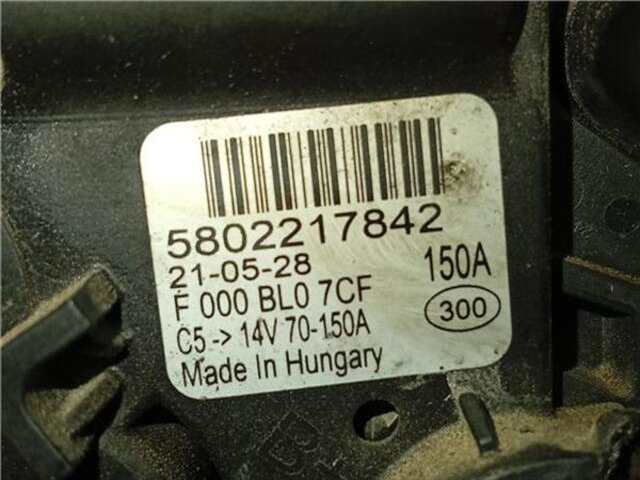 Alternador Iveco Daily 2.3 FG 33 S ... V BATALLA 3000 [2.3 LTR. - 100 KW DIESEL SCR]