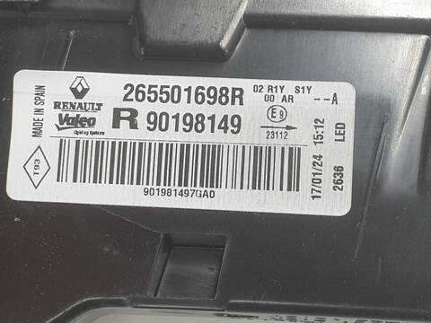 Foto 3ª: Piloto Trasero Derecho Renault Megane TECHNO (2016)