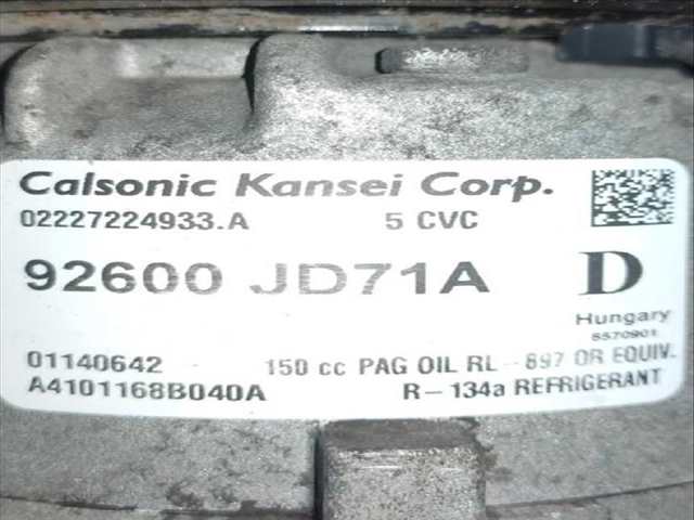 Foto 3ª: Compresor Aire Acondicionado Nissan X-Trail 2.0 DCI 4X4 (2007)