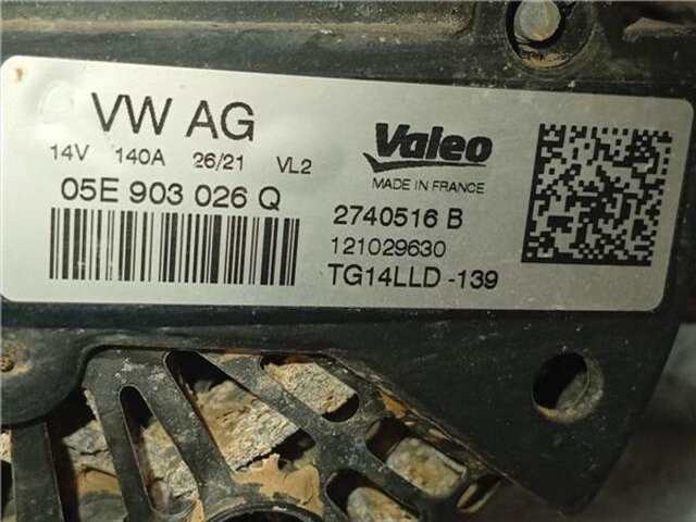 Foto 2ª: Alternador Cupra Formentor 1.5 BASIS [1.5 LTR. - 110 KW 16V TSI ACT]