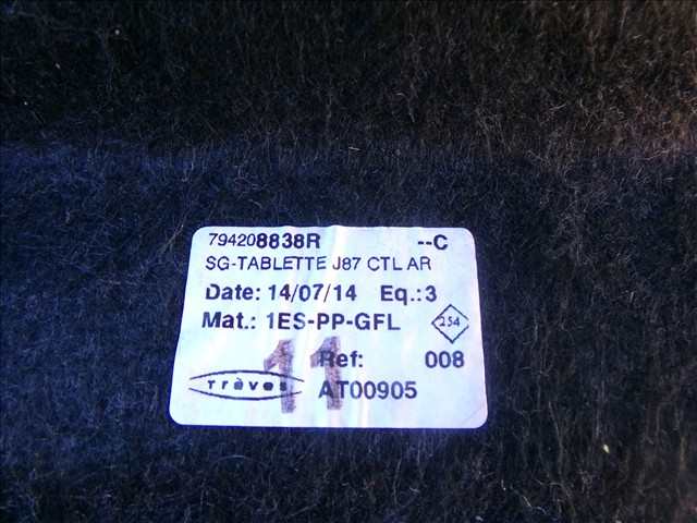 Foto 3ª: Bandeja Trasera Renault Captur 1.2 G 2013-2017 [H5FD4] (2014)