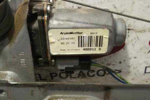 Foto 3ª: Elevalunas Eléctrico Delantero Derecho Peugeot 207 X-LINE 68CV 50KW [8HZ] (2007)