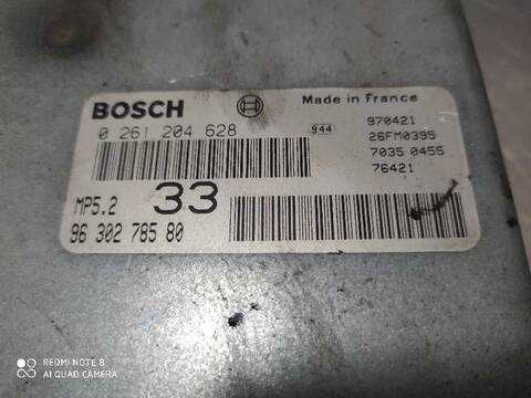 Foto 3ª: Centralita Motor ECU Peugeot 306 STYLE 89CV 65KW [G-NFZ] (1997)