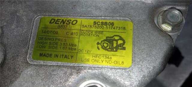 Compresor Aire Acondicionado Fiat 500 1.4 SPORT [1.4 LTR. - 74 KW 16V CAT (169A3000)]