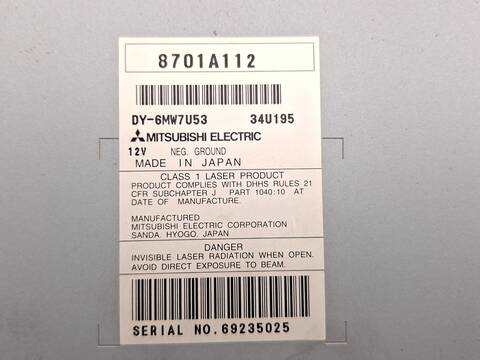 Foto 3ª: Sistema Audio Radio CD Mitsubishi Montero 3.2 DI-D V88W V98W) 160CV 118KW [4M41] (2007)