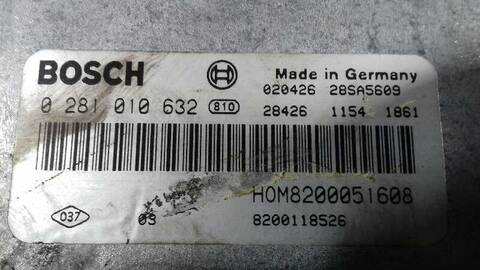 Foto 3ª: Centralita Motor ECU Renault Trafic 6 - PLAZAS ACRISTALADO PARCIAL COMBI CORTO 101CV 74KW [F9Q U7] (2002)
