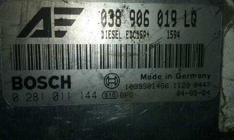 Foto 2ª: Centralita Motor ECU Seat Alhambra 1.9 TDI 115CV 85KW [AUY] (2004)