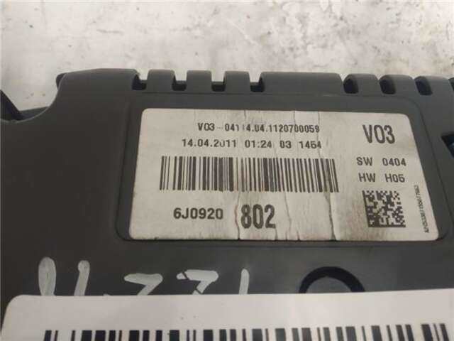 Foto 3ª: Cuadro de Instrumentos Seat Ibiza 1.2 12V (69 CV) [CGP]