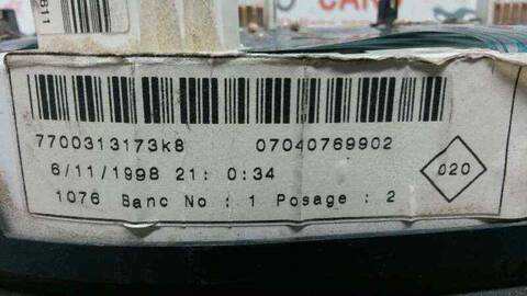 Foto 3ª: Cuadro de Instrumentos Renault Kangoo 54CV 40KW
