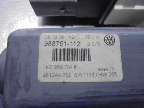 Foto 3ª: Elevalunas Eléctrico Trasero Derecho Volkswagen Passat HIGHLINE BERLINA 140CV 103KW [BKP] (2006)