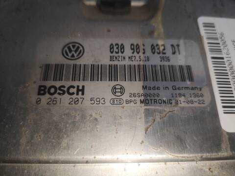 Foto 2ª: Centralita Motor ECU Volkswagen Polo ANX BERLINA (2001)