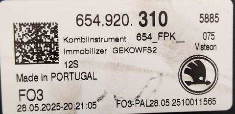 Foto 3ª: Cuadro de Instrumentos Skoda Fabia DSGD (2025)